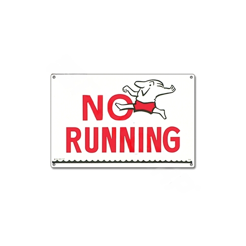 Poolmaster 40312 18"x12" No Running Sign