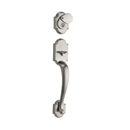 Austin Dummy Exterior Handleset Satin Nickel Finish