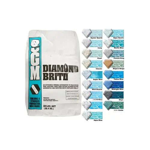 Southern Grouts & Mortars PBC323 80 Lb Tahoe Blue Diamond Brite Exposed Aggregate Pool Finish