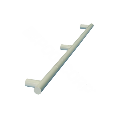 72" White 3-post Safety/ Exercise Support Bar