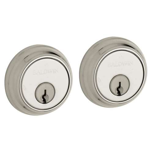 Traditional 1-5/8" Double Cylinder Deadbolt Lifetime Bright Nickel Finish