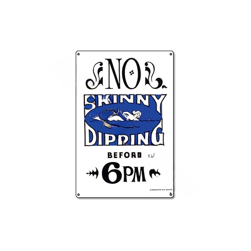 Poolmaster 41353 12"x18" No Skinny Dipping Sign