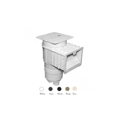 Waterway Plastics 540-6417-S 2"s Gry Renegade Ig Skimmer W/ Square Lid Gray