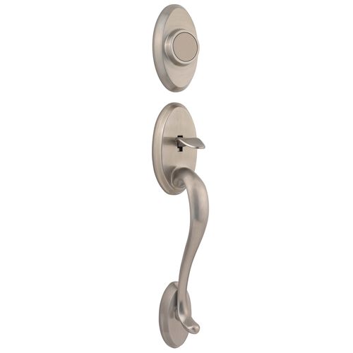 Shelburne Dummy Exterior Handleset Satin Nickel Finish