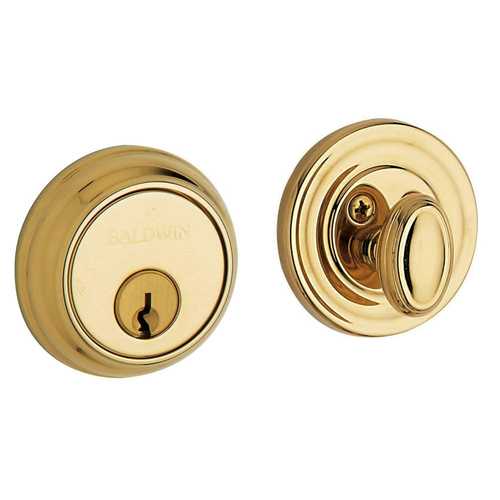 Estate Traditional Deadbolt, 1-5/8" Door Prep Non Lacquered Brass