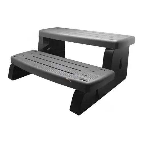 Spa Steps 2-Tier PVC - Mocha / Brown  (L)60, (W)89, (H)35cm main image 1