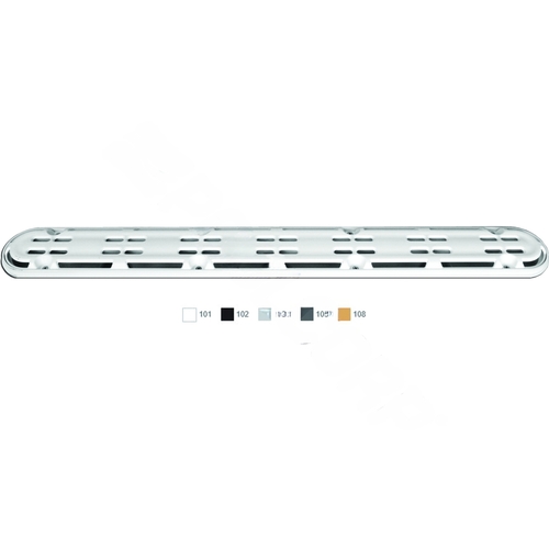 32" White Channel Drain Frame & Grate