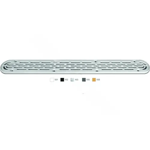 32" White Channel Drain Flat Grate Anti-entrapment Suction Outlet Cover