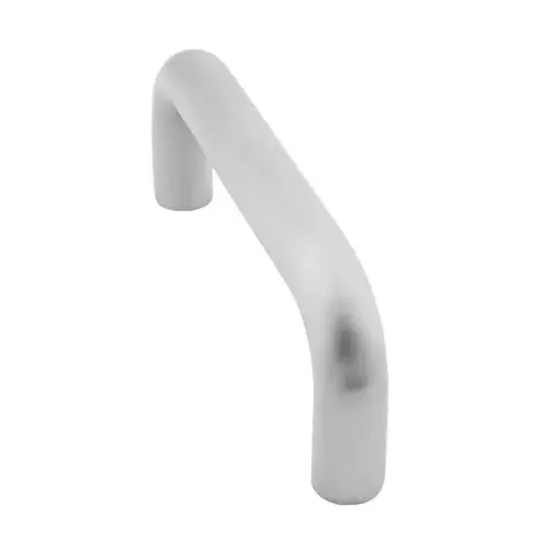 8" Straight Door Pull, 1" Round and 2-1/2" Clearance Satin Stainless Steel Finish