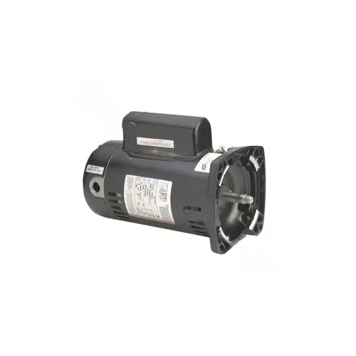 SQUARE FLANGE POOL FILTER MOTOR, 230 VOLTS, 10.4 MAX AMPS, 1-1/2 HP, 3,450 RPM Black