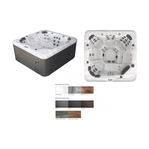 Shoreline Spas SL863B-16-L1 Confer Spa Sterling Marble Interior/brown Exterior/backlit Jets/circ