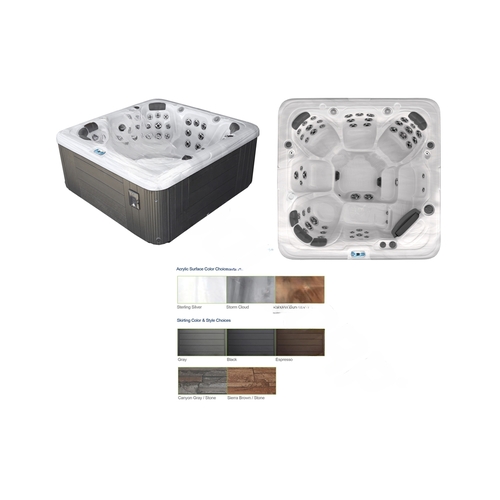 Sl753b Hot Tub Tuscan Sun Int/gray Ext W/ Circ Pump