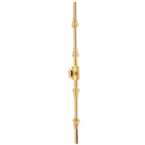 Right Hand 7' Ornamental Cremone Bolt Less Knob Lifetime Brass Finish