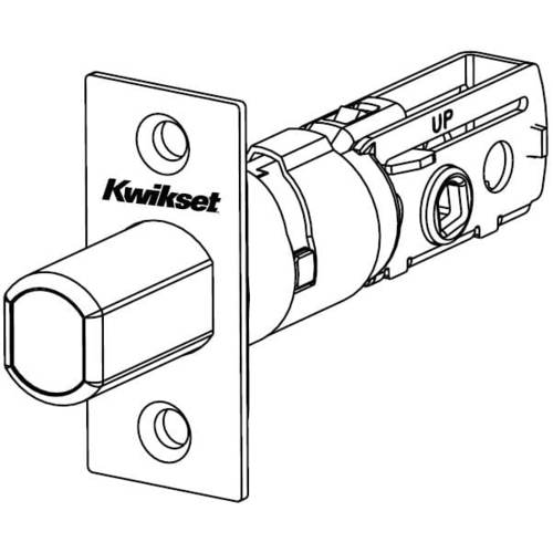 UL Adjustable Square Deadbolt Latch Satin Nickel Finish