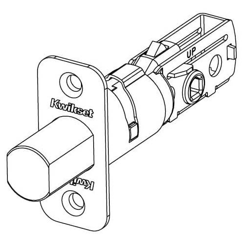 Adjustable Deadbolt Latch UL 3 Hour, Bright Polished Brass