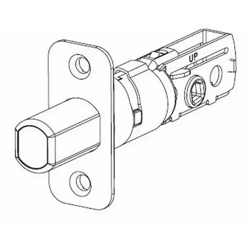 Adjustable Deadbolt Latch UL 3 Hour, Satin Chrome