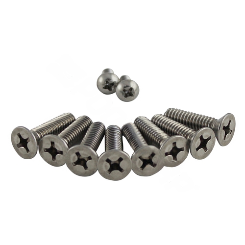 American 8 Hole Pattern Screw Kit For Large Stainless Steel Niches