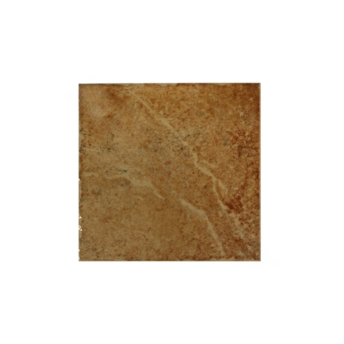 6" X 6" Geosheen Single Bullnose Tile Rust