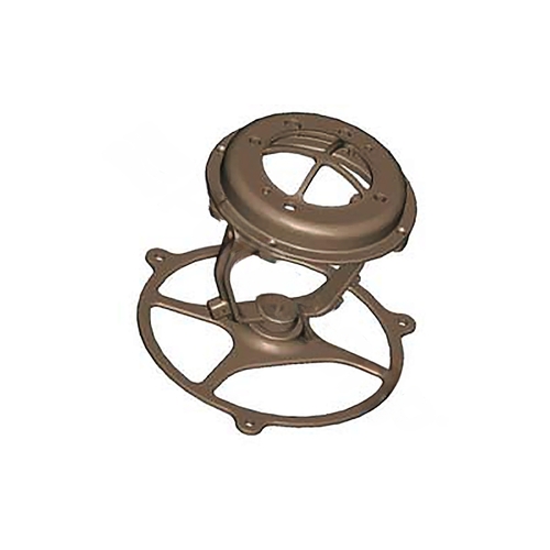 Fountain Fixture For Small Lights With Rock Guard Natural Bronze