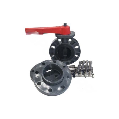 4" 411 Series Butterfly Valve & Flange Kit With Galvanized Bolts