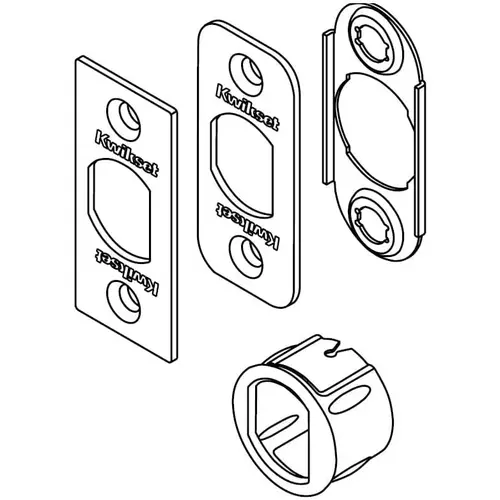 6-Way Deadlatch Service Kit, Bright Polished Chrome