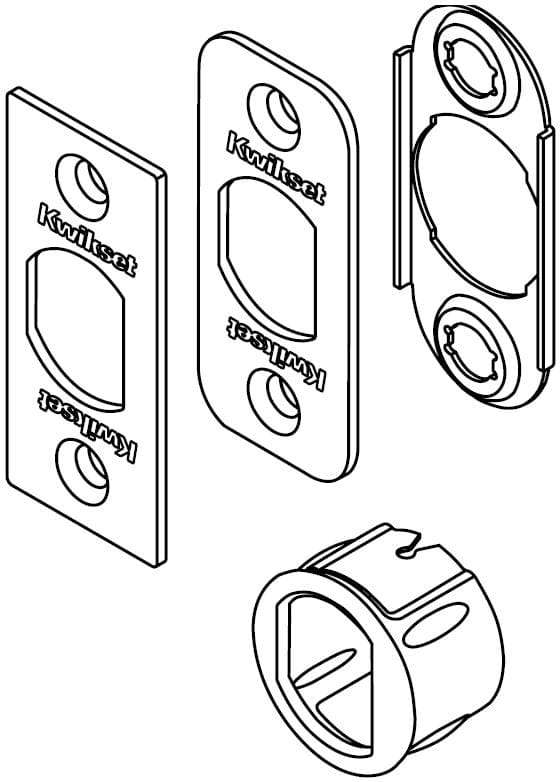 非常に高い品質 Kwikset 81844-690 6-Way Deadlatch Service Kit, Dark Bronze サーフィン・ボディボード