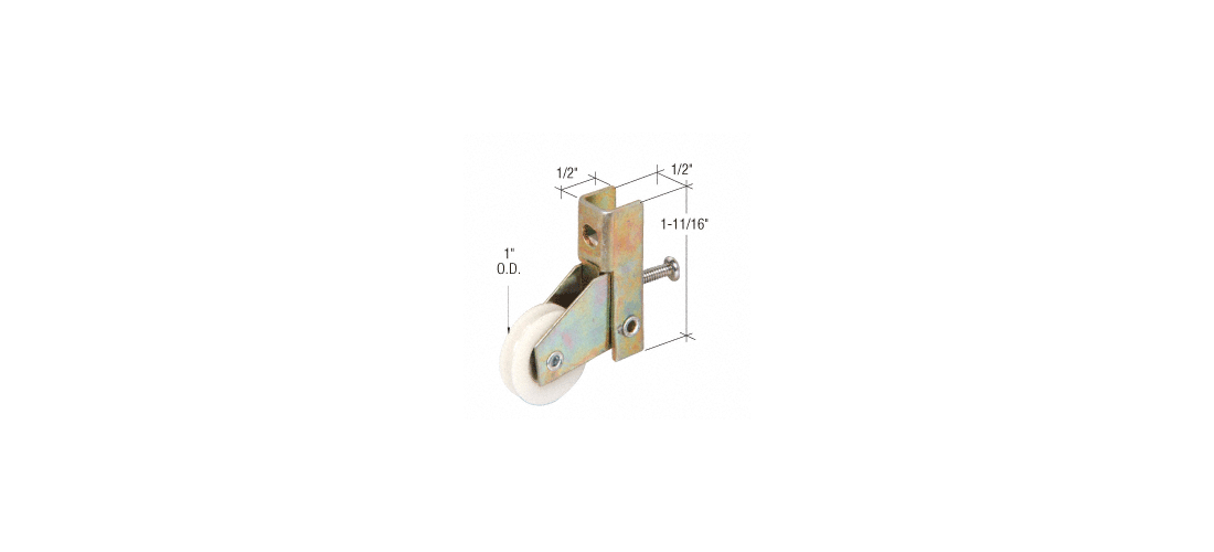 Crl B606 1 Nylon Sliding Screen Door Bottom Roller For Peachtree