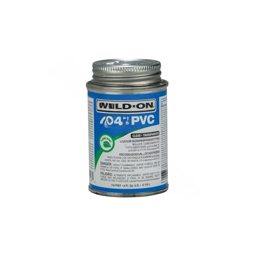 Weld On 12126-XCP24 4oz 704 Clear Medium Body Pvc Cement - pack of 24