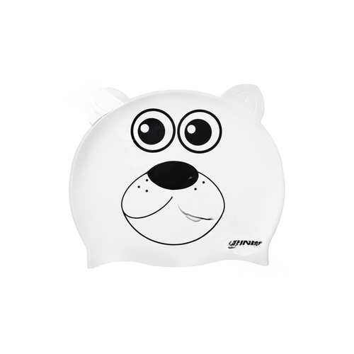 Finis Inc 3.25.036.300 Silicone White Polar Bear Head Swim Cap