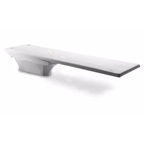 8' White Duro-beam Diving Board With White Tread