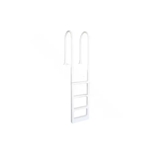 Main Access 200300 48-54" White Pro Series In-pool Adjustable Ladder For Above Ground Pools