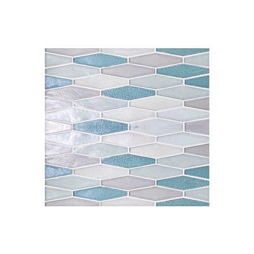 OCEANSIDE GLASSTILE OCN-PACIFICA HEX Oceanscapes Collection Pacifica Interlocking Hex Border Tile