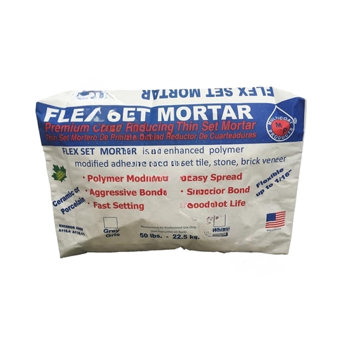 50# White Premium Flex Set Thinset Mortar