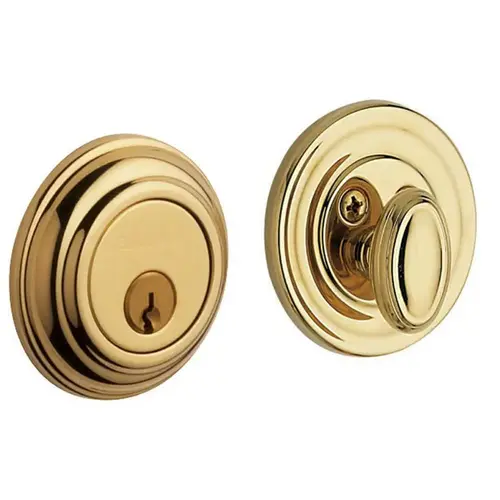 Estate Traditional Deadbolt, 2-1/8" Door Prep Non Lacquered Brass