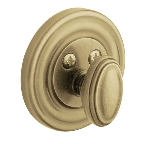 Traditional 2-1/8" Patio Deadbolt Vintage Brass Finish