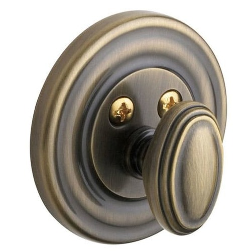 Estate Traditional Deadbolt, 2-1/8" Door Prep Satin Brass & Black