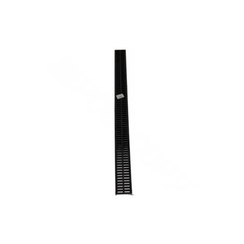 NDS 543-XCP12 Mini Channel Grate, 3 ft L, 2-3/4 in W, 1/4 x 5/16 in Grate Opening, Polypropylene, Black - pack of 12