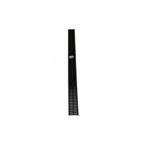 NDS 543-XCP12 Mini Channel Grate, 3 ft L, 2-3/4 in W, 1/4 x 5/16 in Grate Opening, Polypropylene, Black - pack of 12