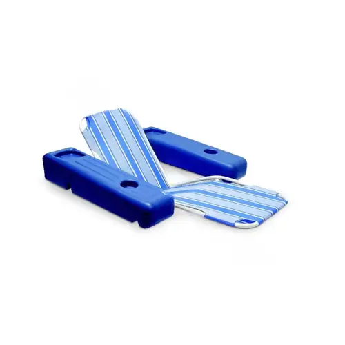 Poolmaster(R) Incorporated 70727 Caribbean Floating Lounge Blue/White Stripes
