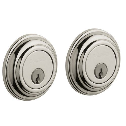 Traditional 2-1/8" Double Cylinder Deadbolt Lifetime Bright Nickel Finish