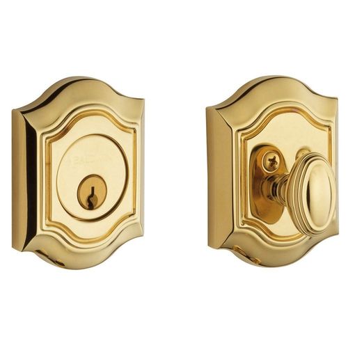 Bethpage Single Cylinder Deadbolt Unlacquered Brass Finish