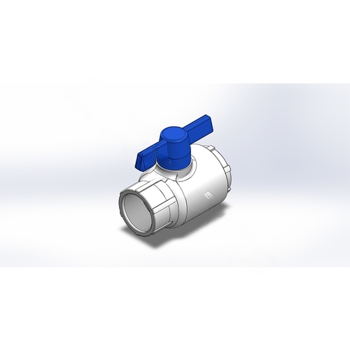 1" Compact Ball Valve Fip Ends White