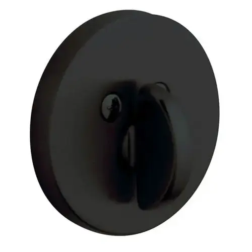 Contemporary 2-1/8" Patio Deadbolt Satin Black Finish