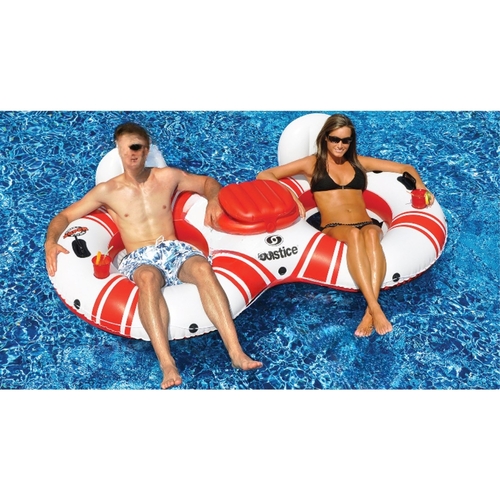 INTERNATIONAL LEISURE PRODUCTS 17002 Superchill 2-person Floating Tube With Cooler 88" X 46"