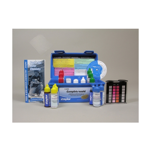 TAYLOR K-2005-6 Complete Kit For Chlorine/bromine, Ph, Alkalinity, Hardness, Cya