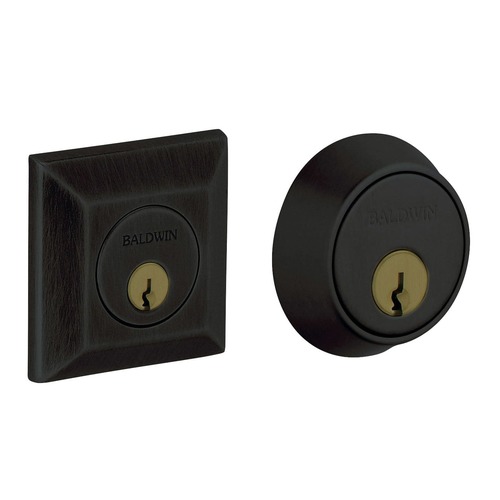 Cody Squared Double Cylinder Deadbolt Satin Black Finish