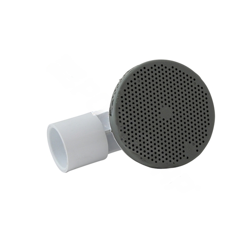 Waterway Plastics 640-4407 Gray 90 Degree Ell Lo-pro Spa Floor Drain With 1" Slip