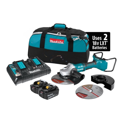 Makita 18v X2 Lxt Bl 9" Paddle Grinder W Elec Brake