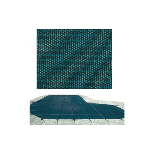 PoolTux CSGM20420 Grn Safety Cover 20x42 Rec Mesh 2'radius Corner Green