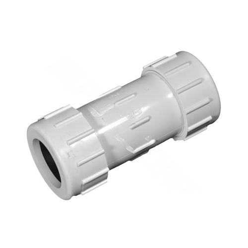 4" Compression Coupling White